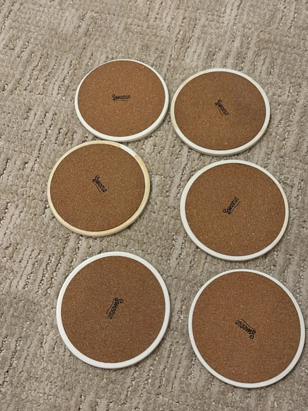 Urban Outfitters Set of 6 Ceramic Coasters